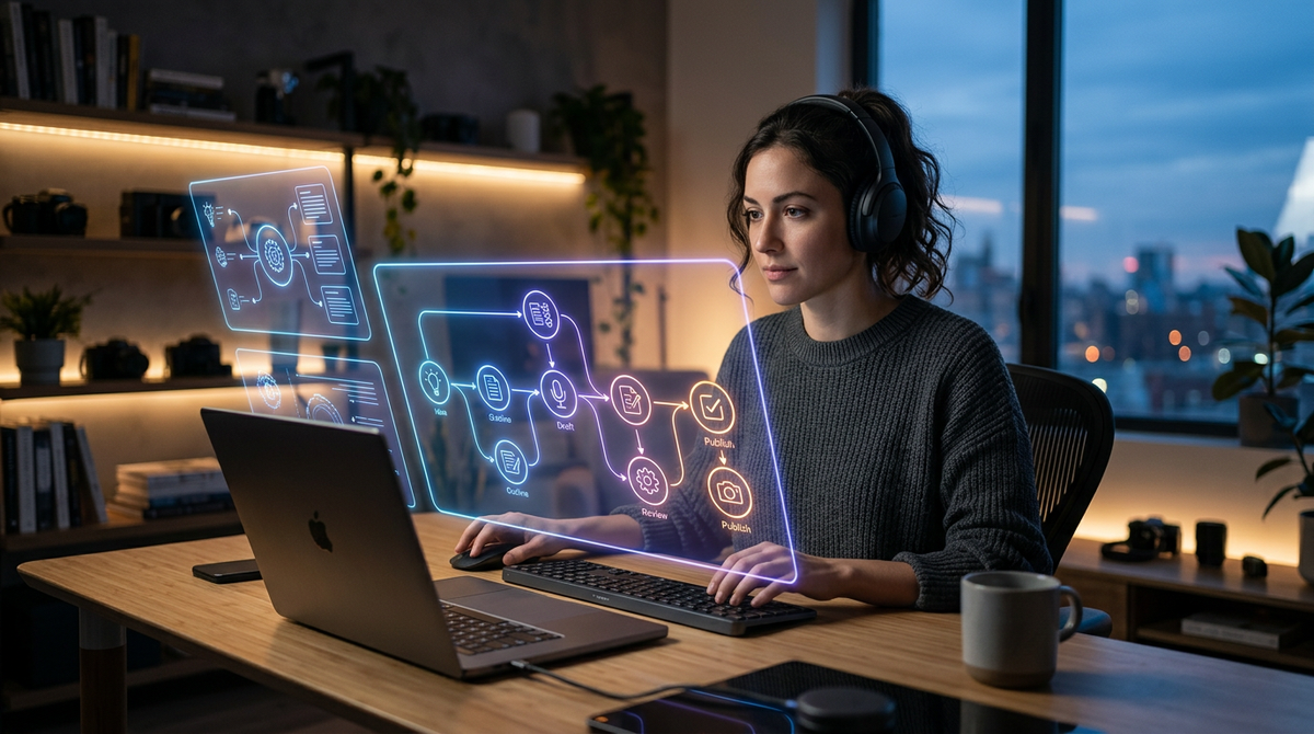How to Build an AI Content Workflow That Actually Ships: A 5-Step Playbook for Creators and Small Teams