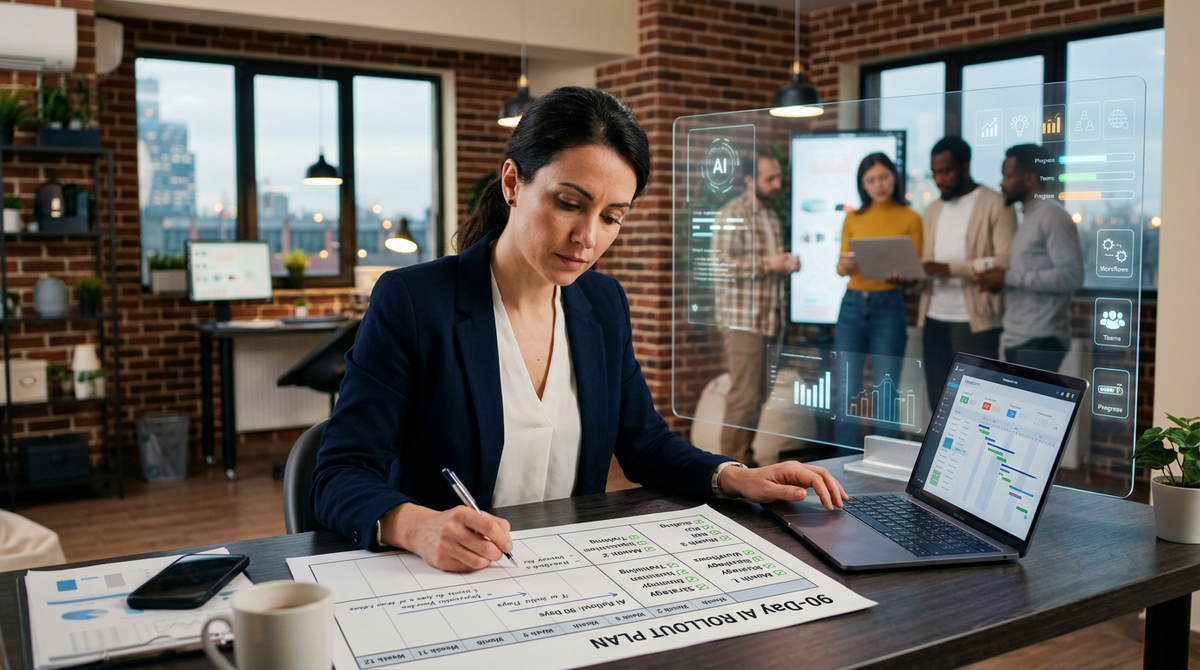 The 90-Day AI Rollout Plan: A Step-by-Step Guide for Small Businesses and Teams