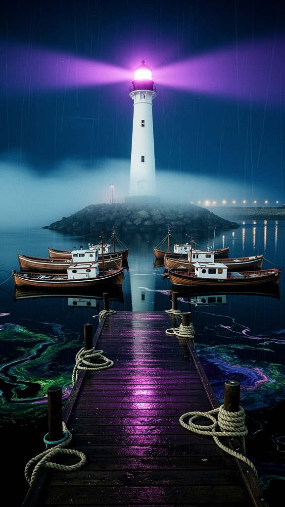 Violet Harbor Twilight