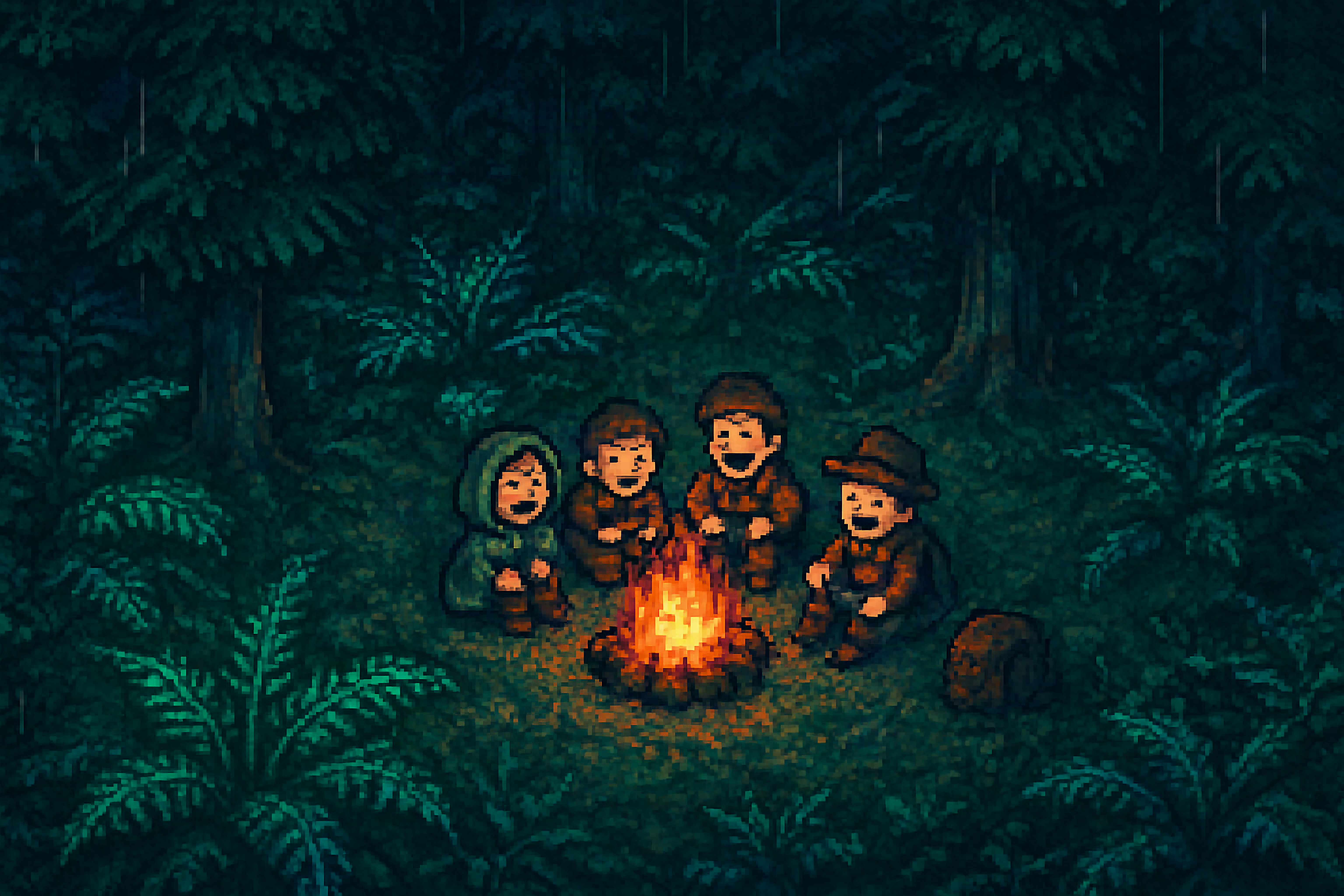 Frost-Kissed Campfire