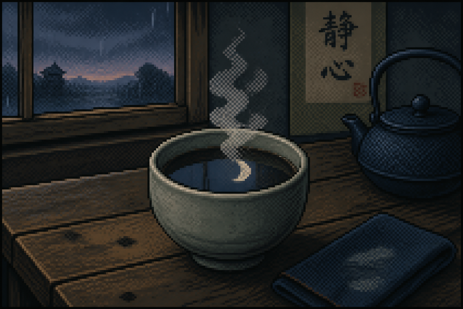 Midnight Tea Reflection