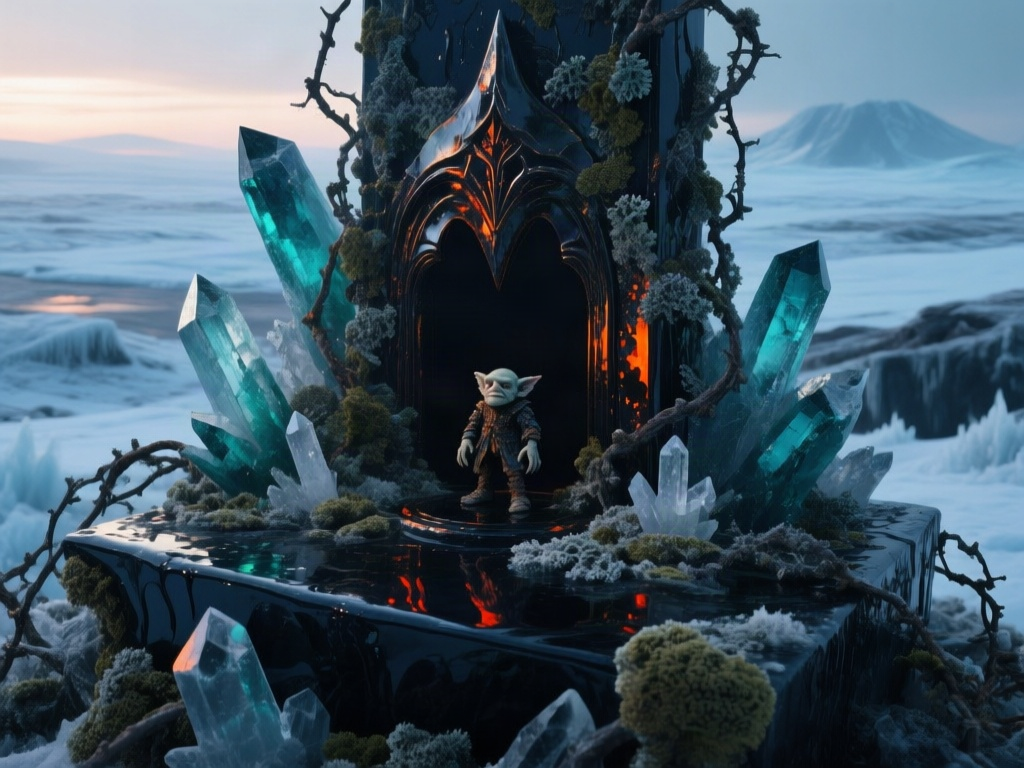 Frost-Bound Obsidian Altar