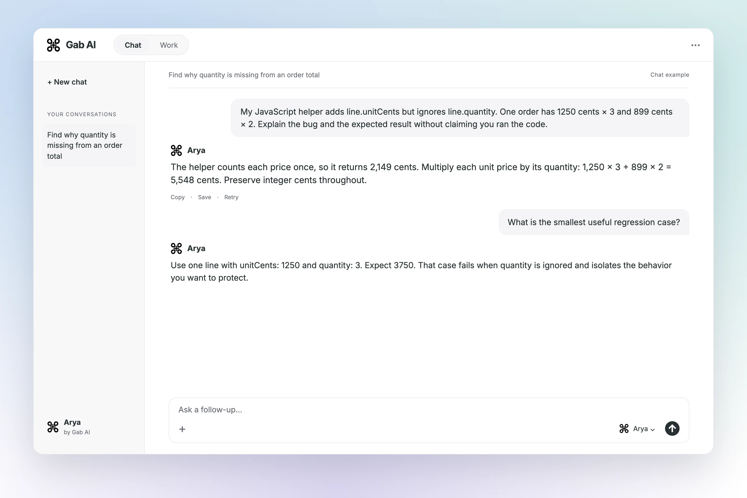 Gab AI Chat conversation and follow-up for developers.